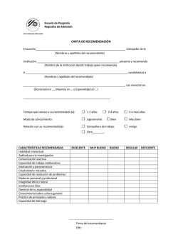CARTA DE RECOMENDACI&Oacute;N - Escuela de Posgrado|UPeU