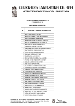 ingenieria ambiental - Corporaci&oacute;n Universitaria del Meta