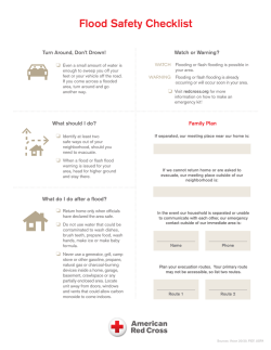 Flood Safety Checklist
