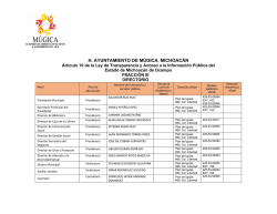 Directorio - M&uacute;gica Michoac&aacute;n