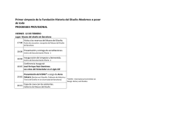 Primer simposio de la Fundaci&oacute;n Historia del Dise&ntilde;o Modernos a