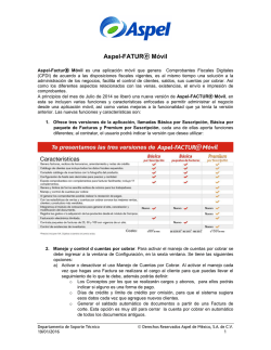 Nuevas funcionalidades y caracteristicas de FACTURE M&oacute;vilx