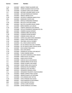 Carrera Control Nombre