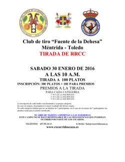 tirada de rrcc 30 de enero