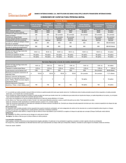 Comisiones de Persona Moral
