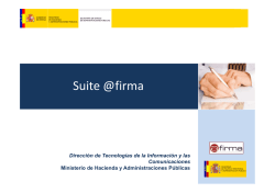 Suite @firma - Portal administraci&oacute;n electr&oacute;nica