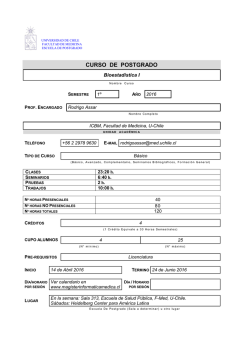 CB Bioestad&iacute;stica I - Universidad de Chile