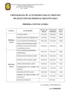 Contrataci&oacute;n de personal docente