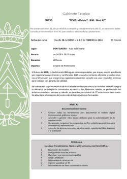 REVIT M&oacute;dulo 2. BIM Nivel A2