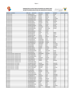 listado asignaci&oacute;n de cupos alumnos nuevos grado cero o transici&oacute;n