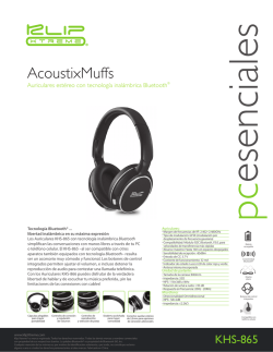 KHS-865 Spanish Spec Sheet