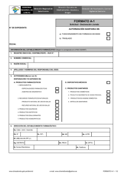 A-2 - Direcci&oacute;n Regional de Salud
