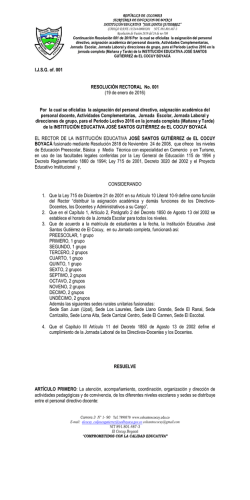 Por la cual se oficializa la asignaci&oacute;n del personal di