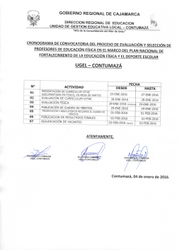 UGEL-CONTUMAZ&Aacute;