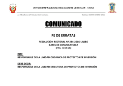 COMUNICADO