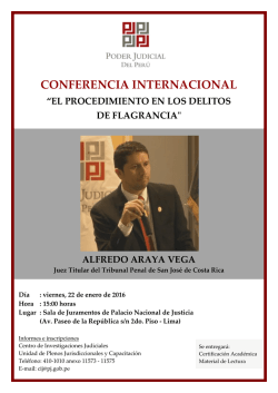 el procedimiento en los delitos de flagrancia