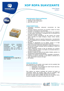 XOP ROPA SUAVIZANTE