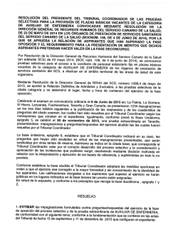 calificaciones auxiliar de enfermer&iacute;a