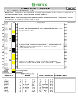 ESTIMACIONES METEOROL&Oacute;GICAS