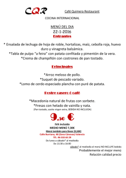 Restaurant Caf&eacute;Quimera Restaurant