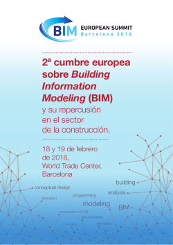 2&ordf; cumbre europea sobre Building Information Modeling (BIM)