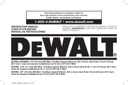 1-800-4-DEWALT &bull; www.dewalt.com