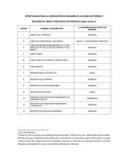 OPORTUNIDAD PARA LA GENERACI&Oacute;N DEL RESUMEN DE UN
