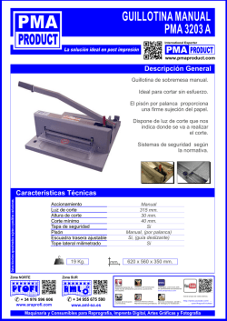 GUILLOTINA PMA 3203 A