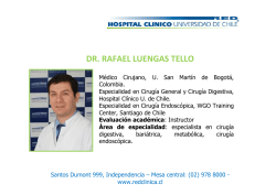 dr. rafael luengas tello - Hospital Cl&iacute;nico Universidad de Chile