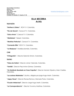 ELLA BECERRA Actriz
