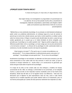 &iquest;PORQU&Eacute; ELEGIR TERAPIA BREVE?