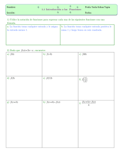 1) Utilice la notaci&oacute;n de funciones para expresar cada una de las