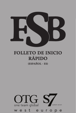 Folleto de InIcIo R&aacute;pIdo