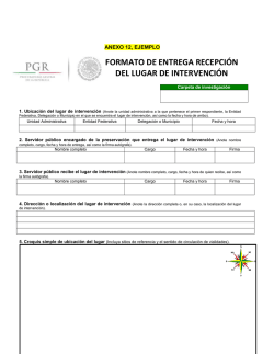FORMATO DE ENTREGA RECEPCI&Oacute;N DEL LUGAR DE