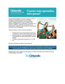 Orlando Travel Academy es mucho m&aacute;s que un curso, te brindar&aacute;