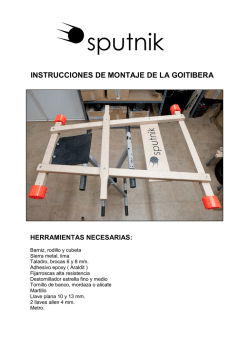 Instrucciones montaje goitibera Sputnik