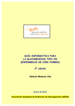 GU&Iacute;A INFORMATIVA PARA LA GLUCOGENOSIS TIPO III