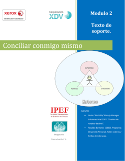 Conciliar conmigo mismo