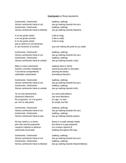 Vamos caminando hacia el sol.