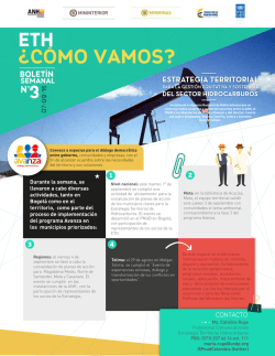 Bolet&iacute;n ETH &iquest;C&oacute;mo Vamos? 07092015 - Inicio