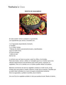 Transcription Receta Guacamole