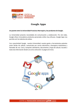 Google Apps - Inicio - Universidad Francisco Marroqu&iacute;n