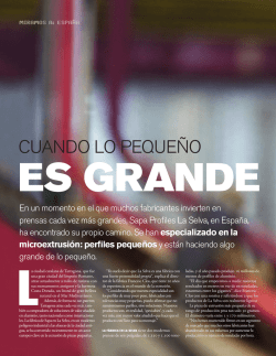 Cuando lo peque&ntilde;o ES GRANDE.