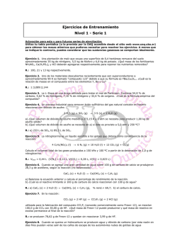 Ejercicios de Entrenamiento Nivel 1
