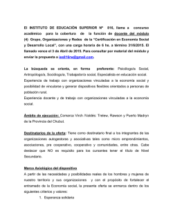 Grupo, Organizaciones y Redes - Ministerio de Educaci&oacute;n de la