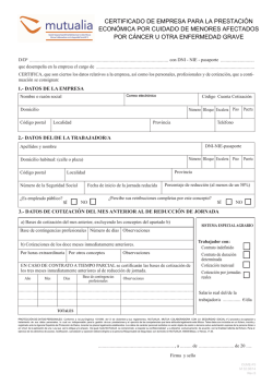CERTIFICADO DE EMPRESA PARA LA PRESTACI&Oacute;N