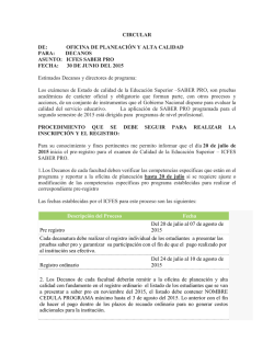 Circular SABER PRO 2015