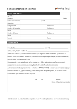 formulario y ficha de salud