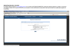 REGISTRACION DEL COLEGIO El colegio deber&aacute;