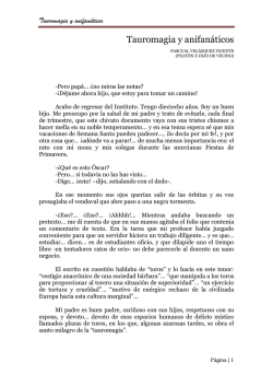 Tauromag&iacute;a y antifan&aacute;ticos. Pascual Vel&aacute;zquez Vicente